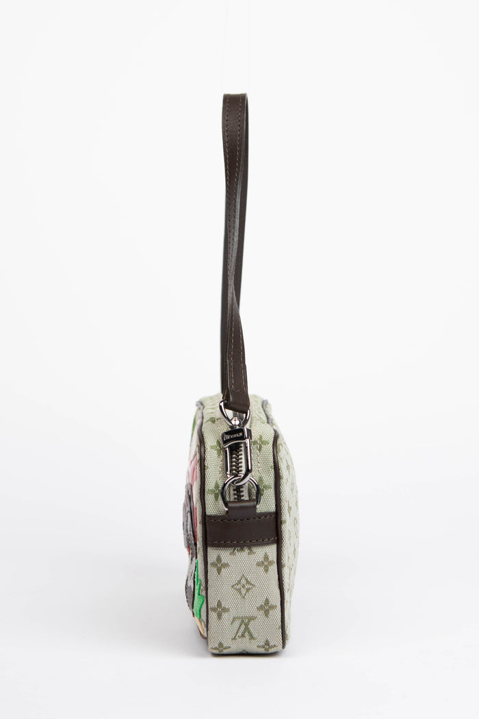 2000s Louis Vuitton Green Monogram Conte De Fees Pochette