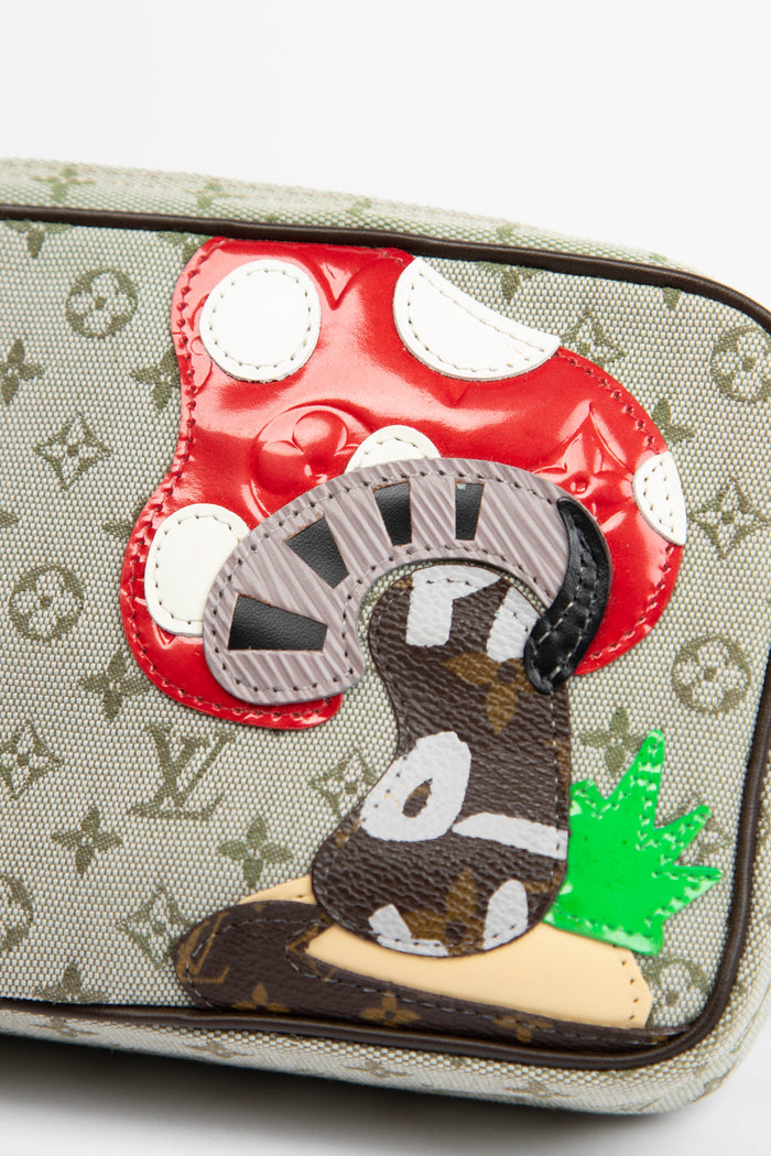 2000s Louis Vuitton Green Monogram Conte De Fees Pochette