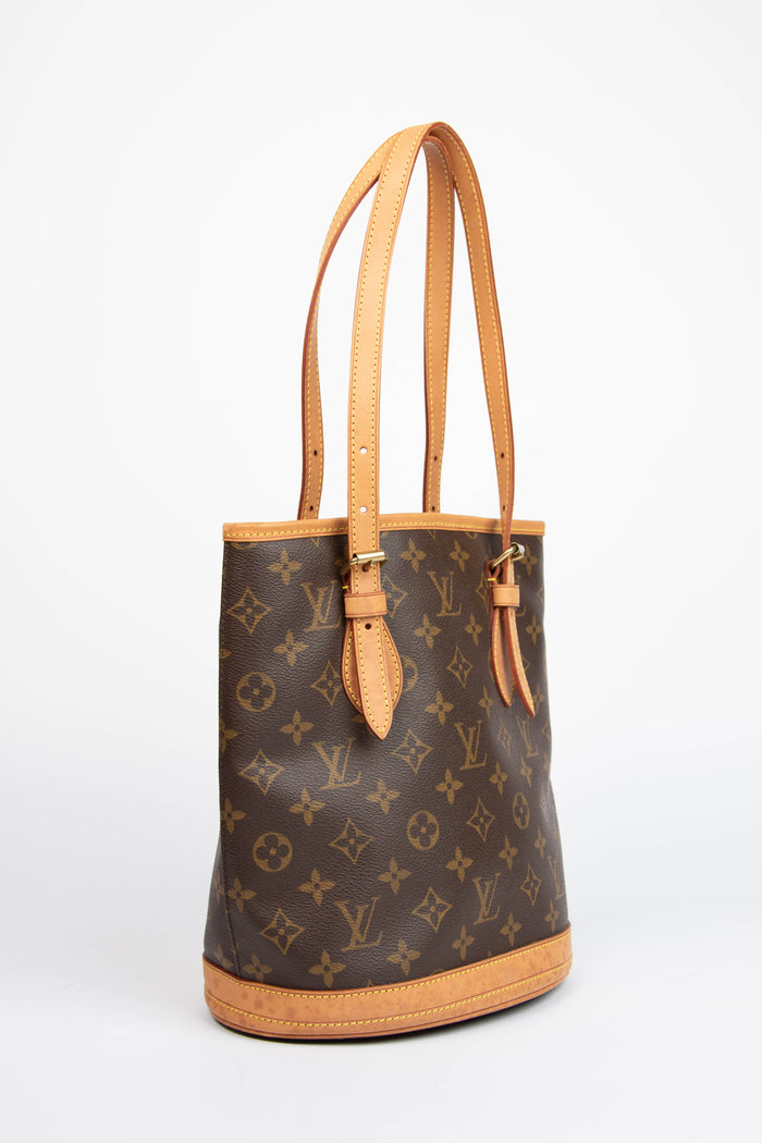 Vintage Louis Vuitton Bucket PM Shoulder Bag with Pouch