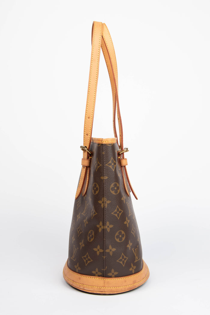 Vintage Louis Vuitton Bucket PM Shoulder Bag with Pouch