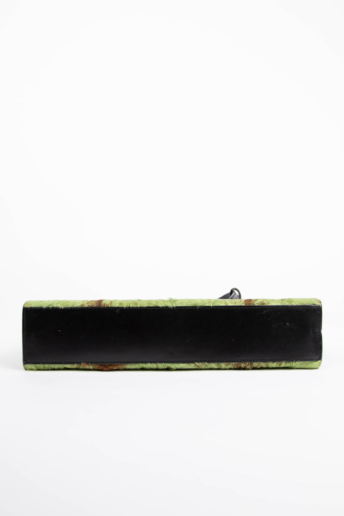 RARE Gucci Tom Ford Green Pony Hair Shoulder Bag