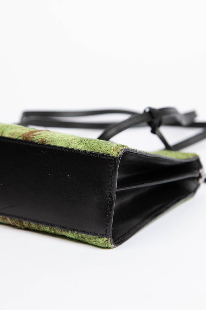 RARE Gucci Tom Ford Green Pony Hair Shoulder Bag