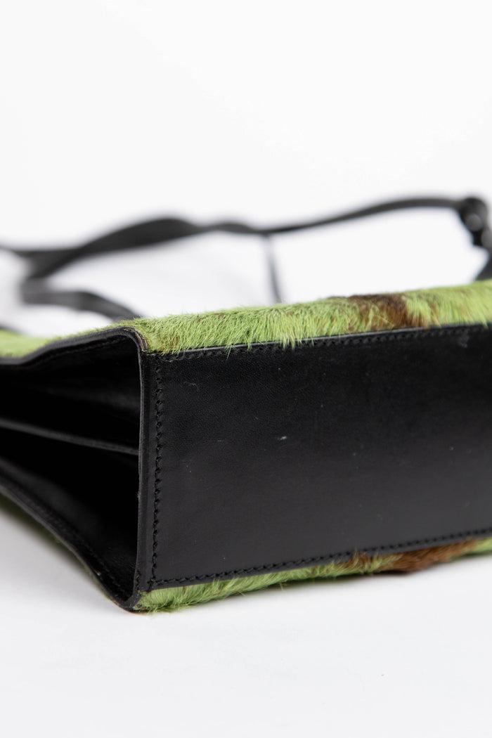 RARE Gucci Tom Ford Green Pony Hair Shoulder Bag