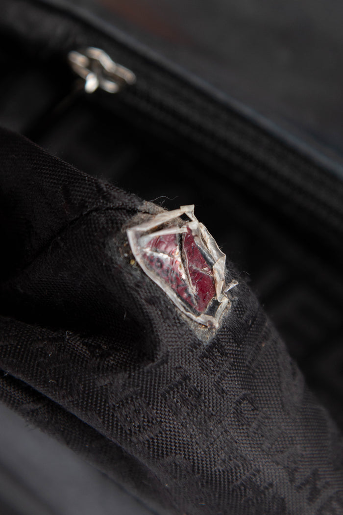 2000s Chanel Black Lambskin Leather 5-Chain Shoulder Bag