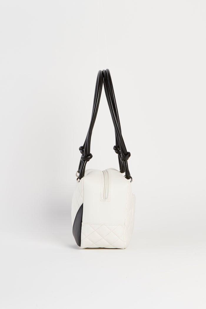 2000s Chanel Rue Cambon White Shoulder Bag