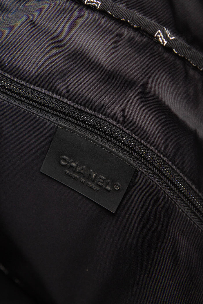 2000s Chanel Sports Line Silver Duffle Bag