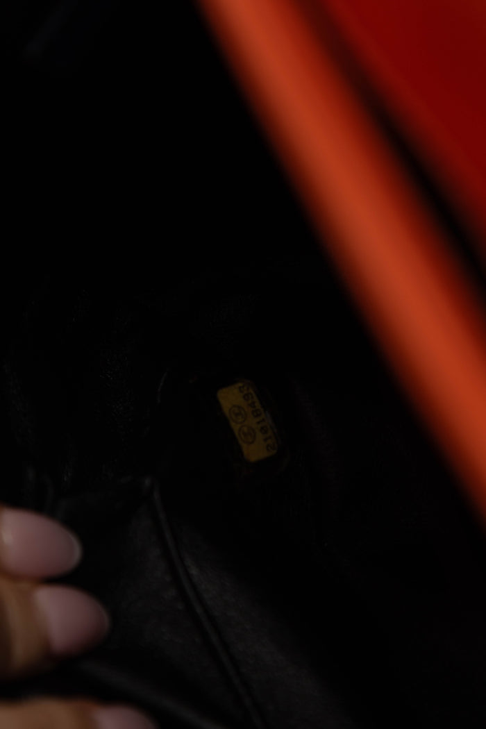 2010s Chanel Orange Leather Prestige Shoulder Bag
