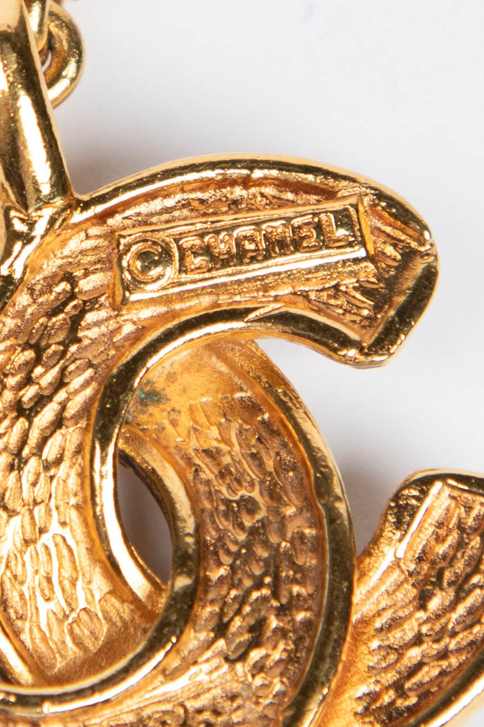 Vintage Chanel Gold CC Necklace