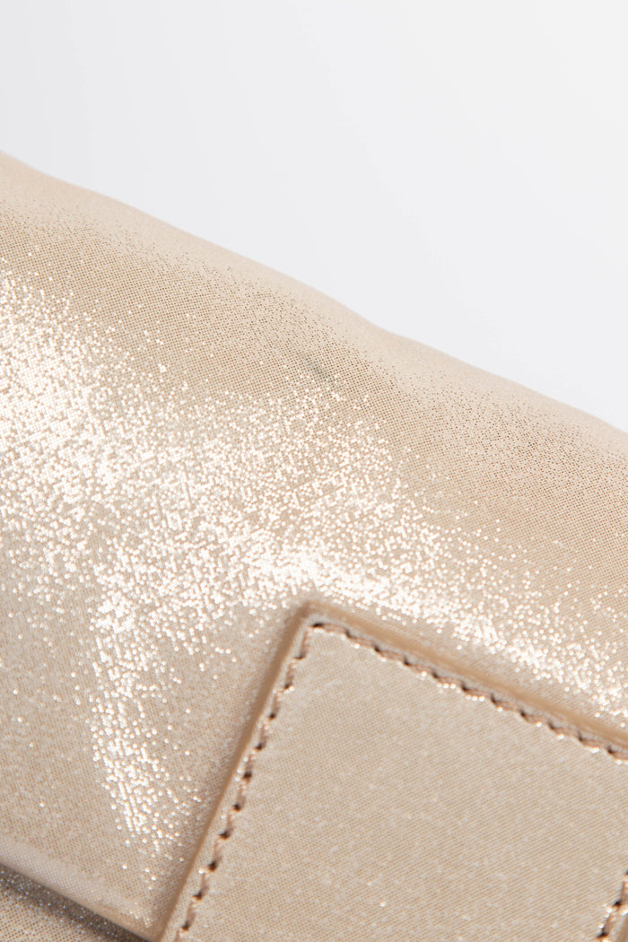 RARE Fendi Champagne Leather Baguette Shoulder Bag