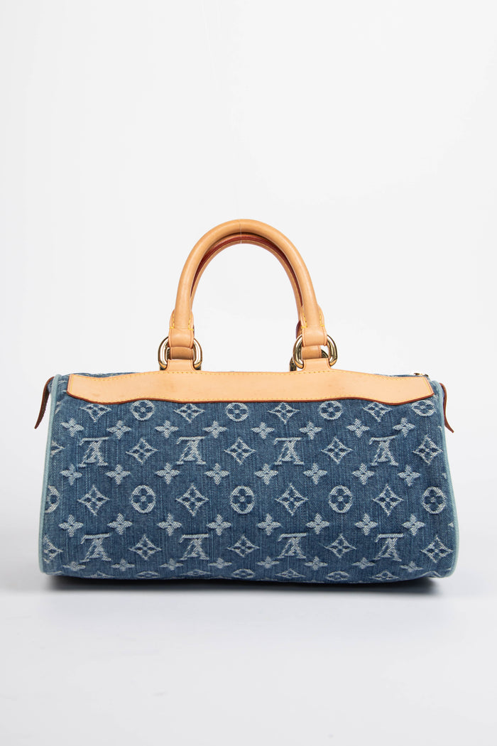 Vintage Louis Vuitton Blue Denim Neo Speedy Bag