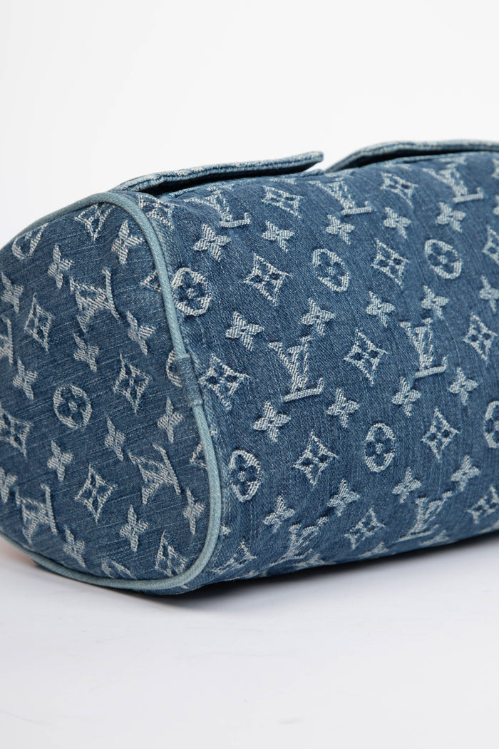 Vintage Louis Vuitton Blue Denim Neo Speedy Bag