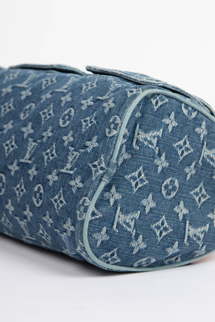 Vintage Louis Vuitton Blue Denim Neo Speedy Bag