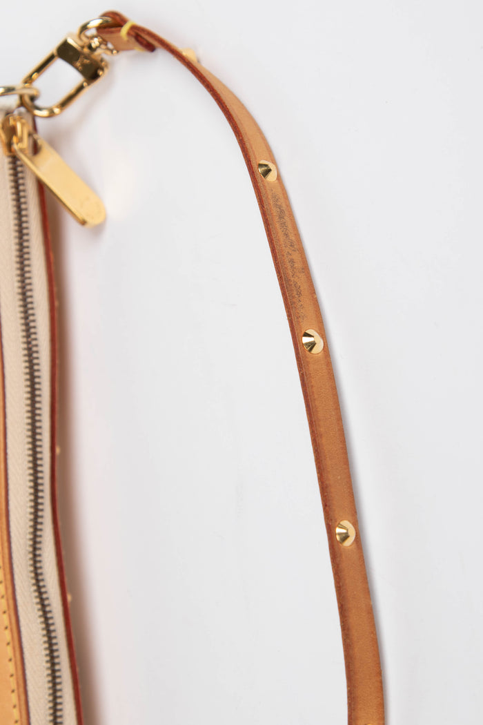 RARE Louis Vuitton x Takashi Murakami White Multicolour Pochette Accessoires