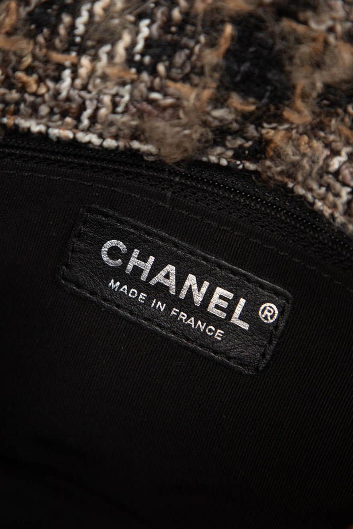 2000s Chanel Tweed Mini Square Flap Shoulder Bag
