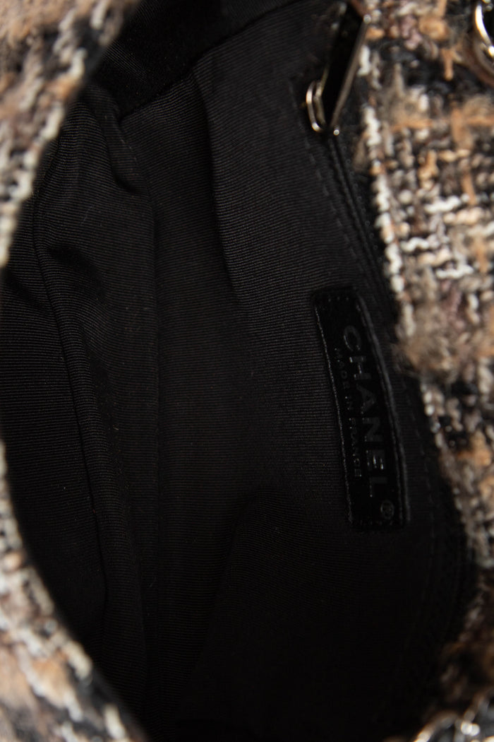 2000s Chanel Tweed Mini Square Flap Shoulder Bag