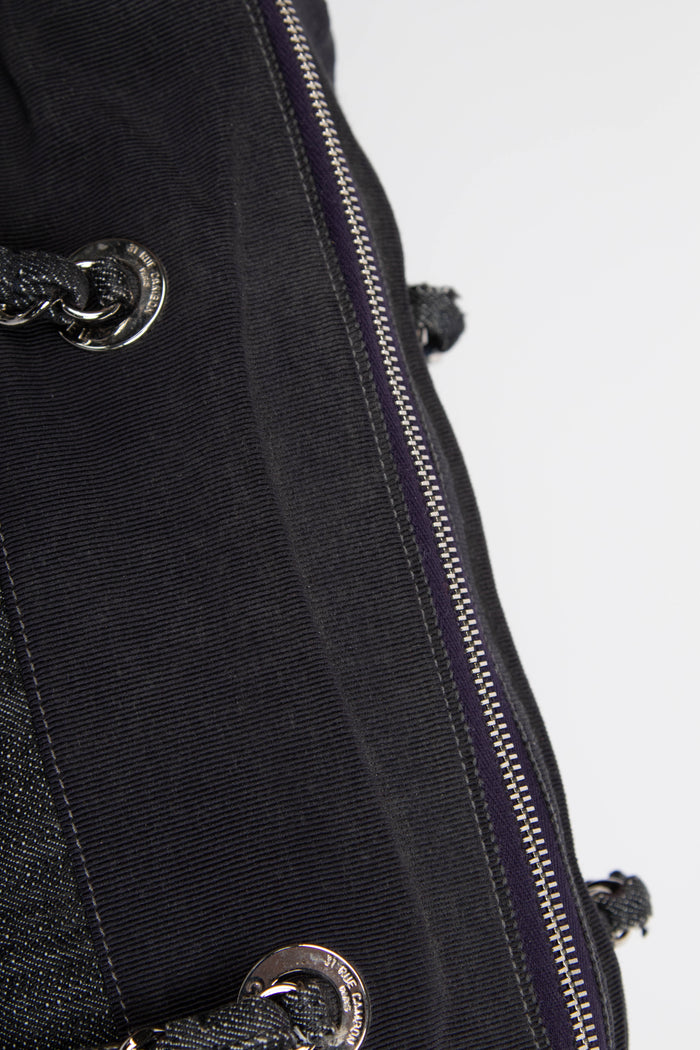 2000s Chanel Denim CC Bowling Bag