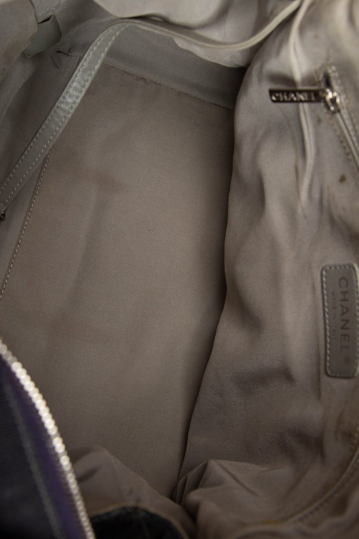2000s Chanel Denim CC Bowling Bag