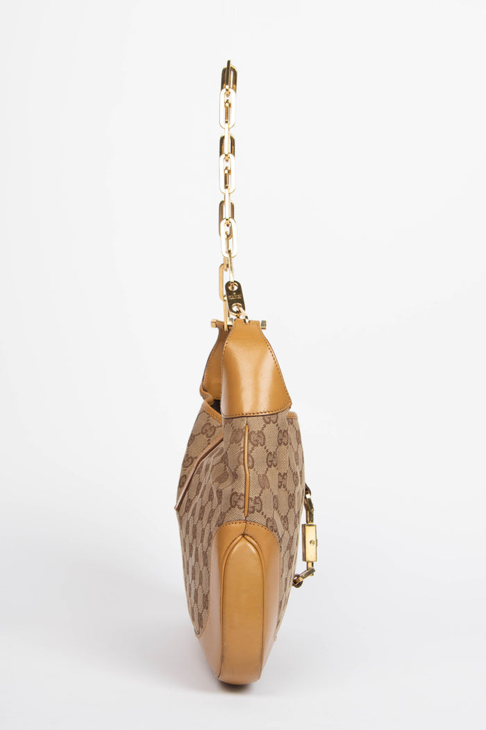 2000s Gucci Monogram Jackie Shoulder Bag