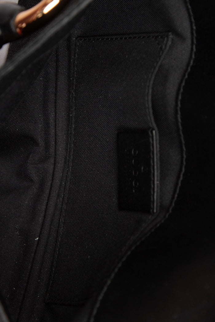 RARE Vintage Gucci GG Black Monogram Horsebit Shoulder Bag