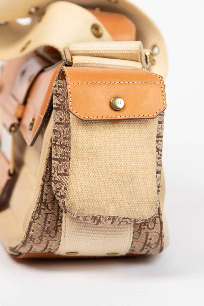 RARE Christian Dior Cream Columbus Shoulder Bag