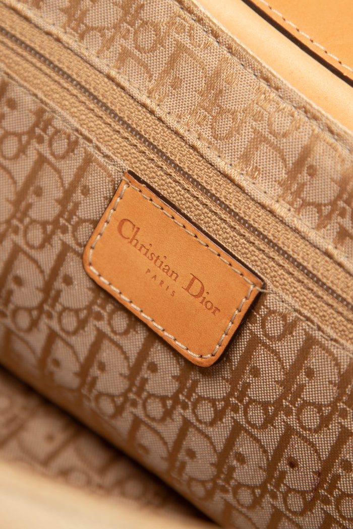 RARE Christian Dior Cream Columbus Shoulder Bag