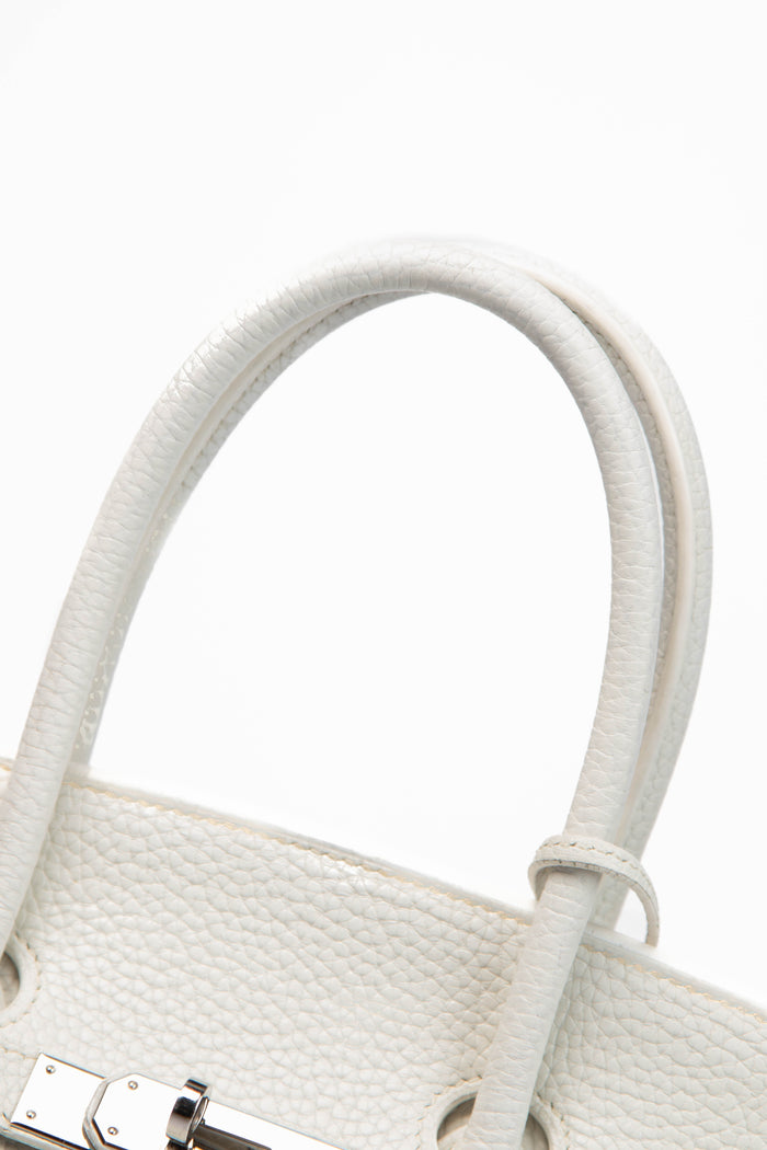 2006 Hermès Birkin 35cm in White Clemence Leather with PHW