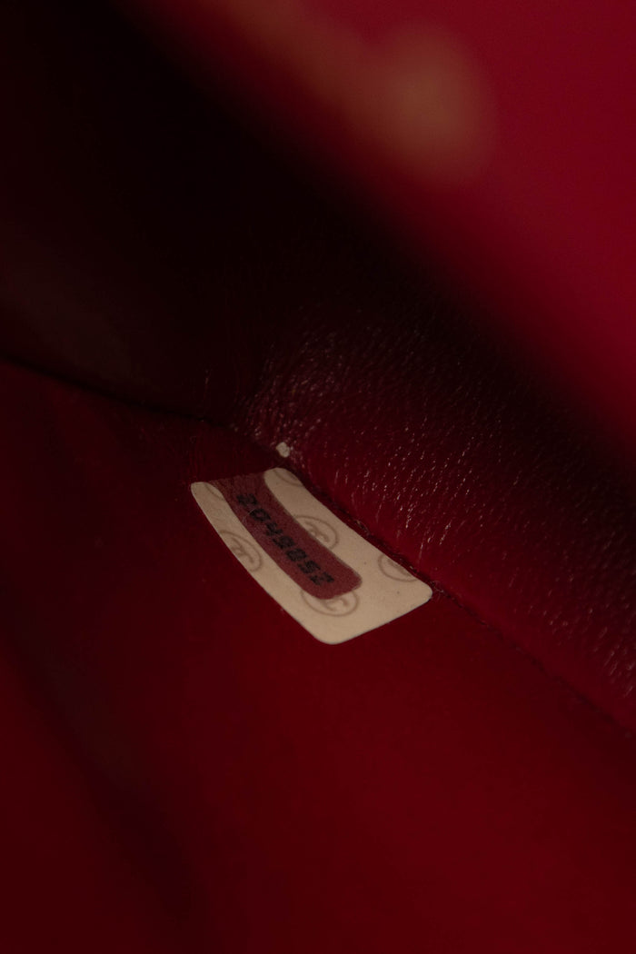 90s Chanel Red Patent Leather Mini Square Single Flap Bag