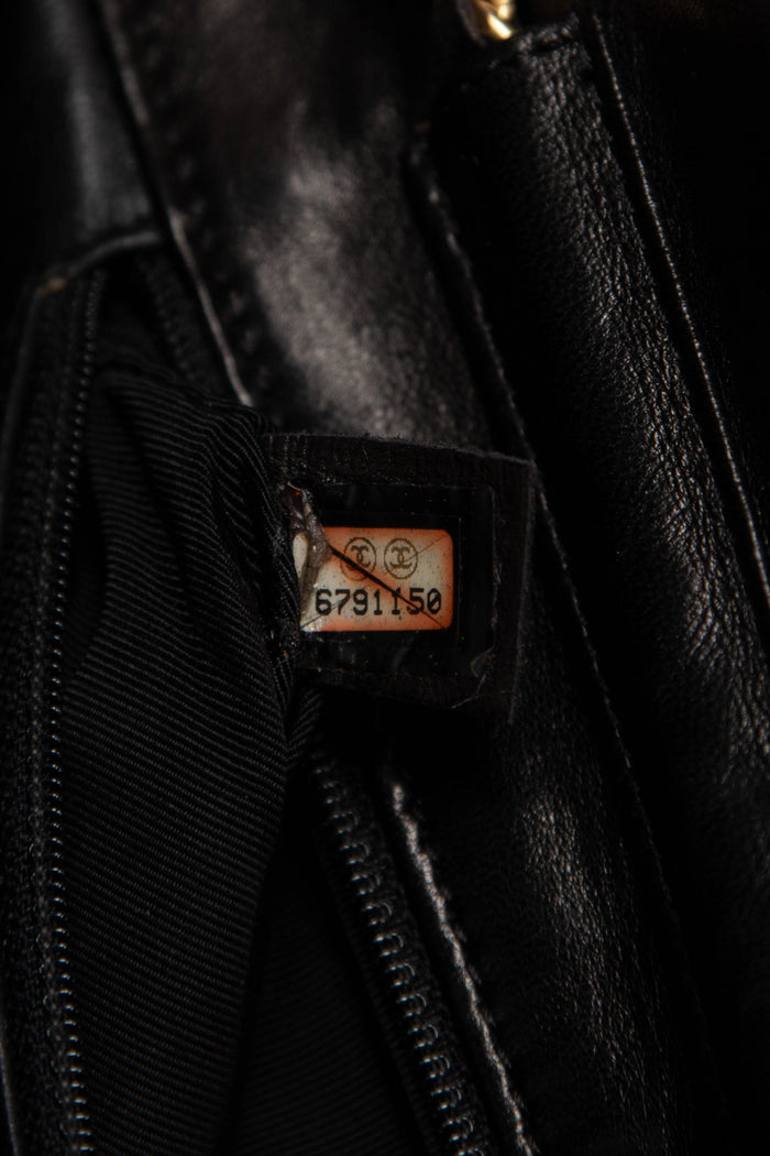 2000s Chanel Imperial Eagle Leather Clutch Bag