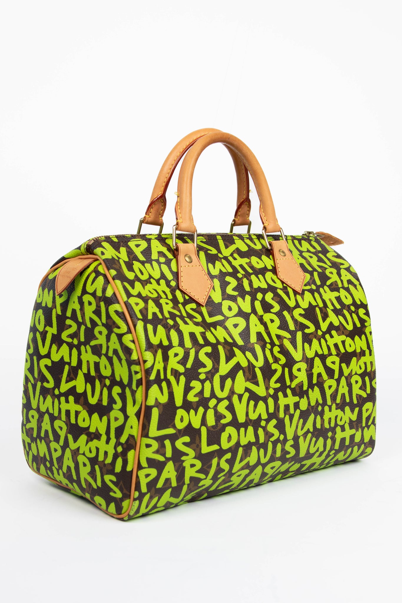 バッグ LOUIS VUITTON SUPER RARE Louis Vuitton x Stephen Sprouse Neon Green Graffiti