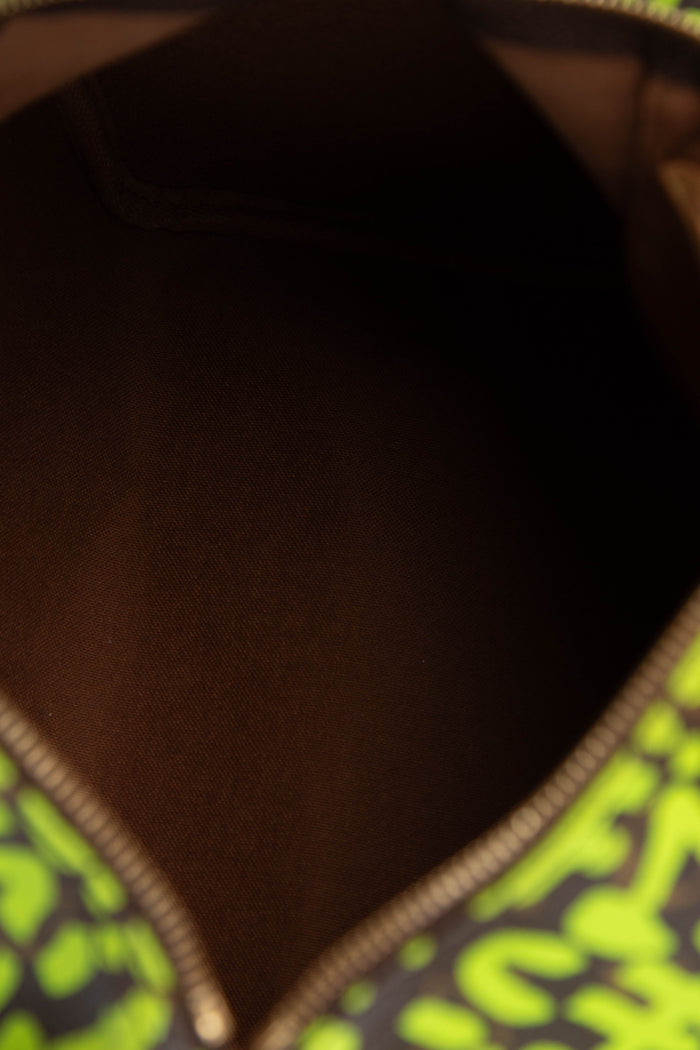 SUPER RARE Louis Vuitton x Stephen Sprouse Neon Green Graffiti Speedy 30cm