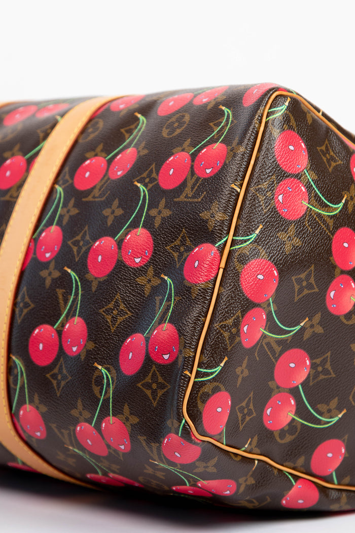 RARE Louis Vuitton x Takashi Murakami Cherry Keepall 45cm