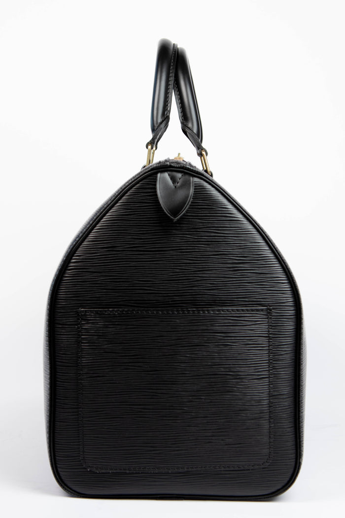 Vintage Louis Vuitton Black Epi Leather Keepall 45cm