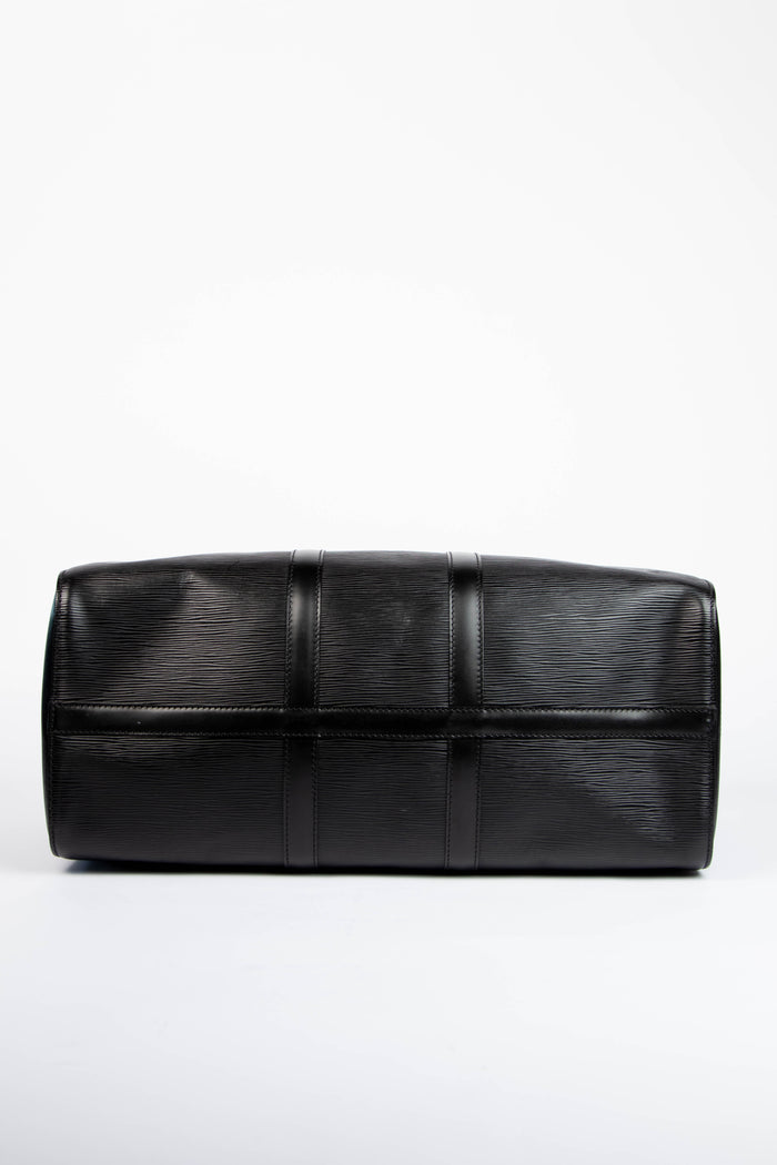 Vintage Louis Vuitton Black Epi Leather Keepall 45cm