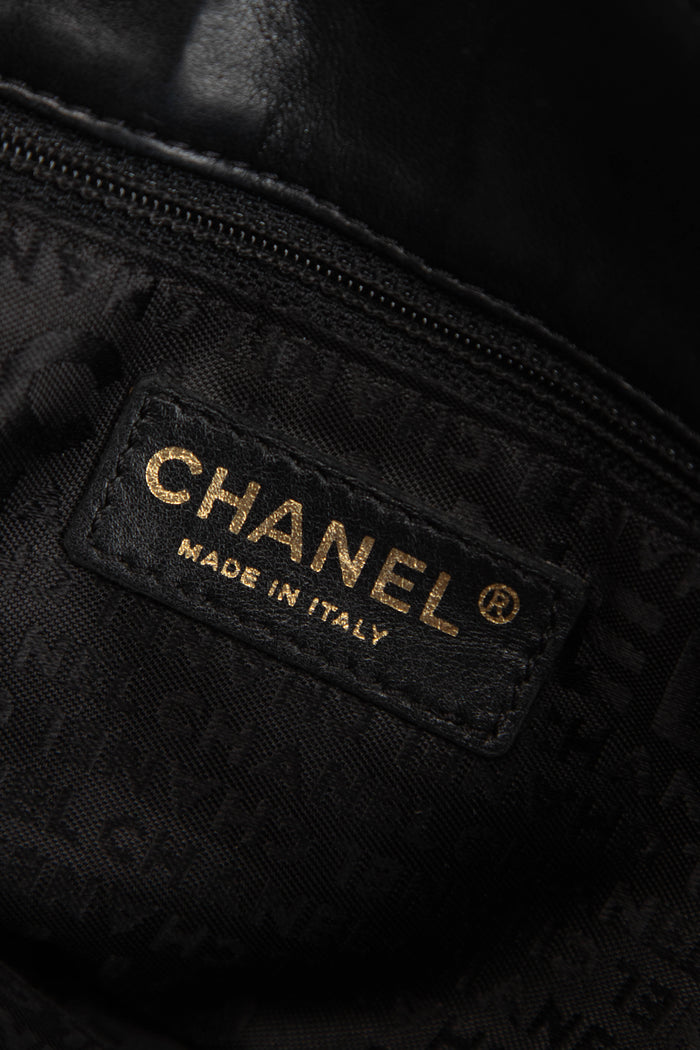 2000s Chanel Embroidered Multicolour Icon Shoulder Bag