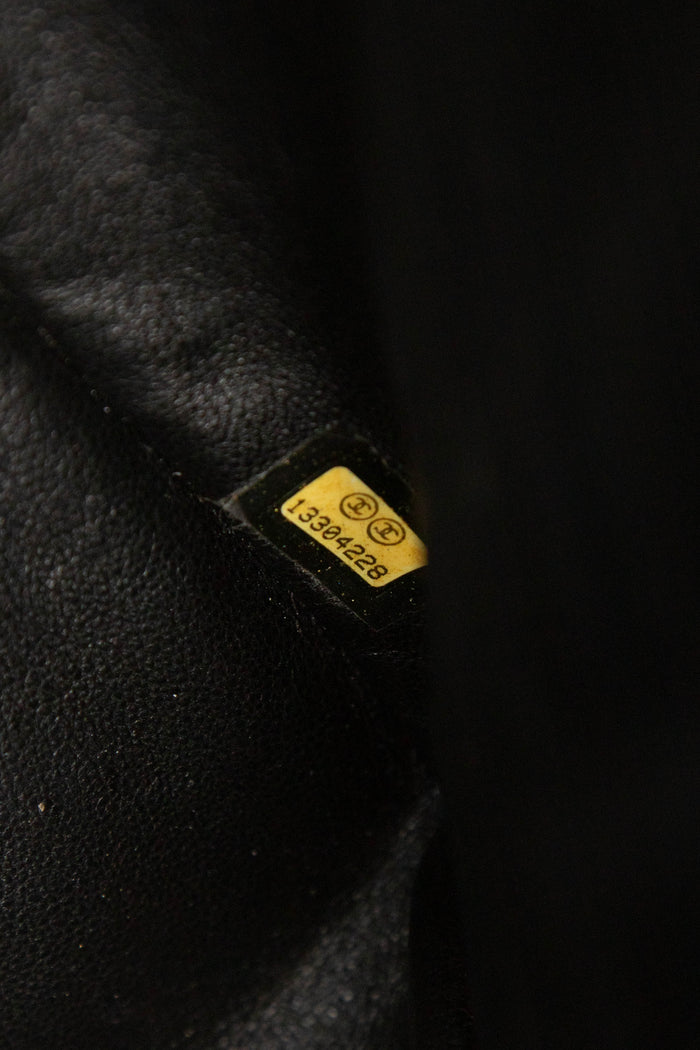 2010s Chanel Black Patent Leather Maxi Single Flap Shoulder Bag