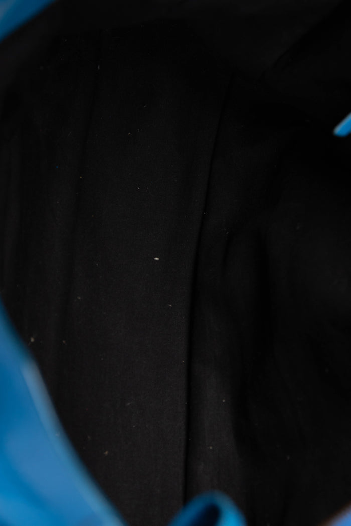 2010s Balenciaga Blue Leather City Bag