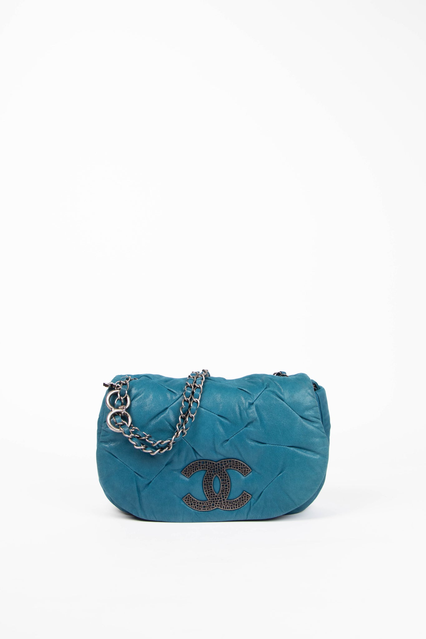 2010s Chanel Blue Soft Leather Giant Flap Bag – Break Archive
