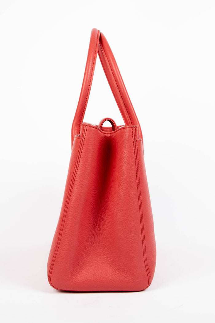 2010s Chanel Pink Caviar Leather Cerf Executive Shopper Tote Bag