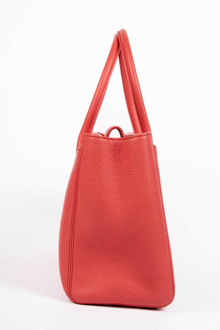2010s Chanel Pink Caviar Leather Cerf Executive Shopper Tote Bag