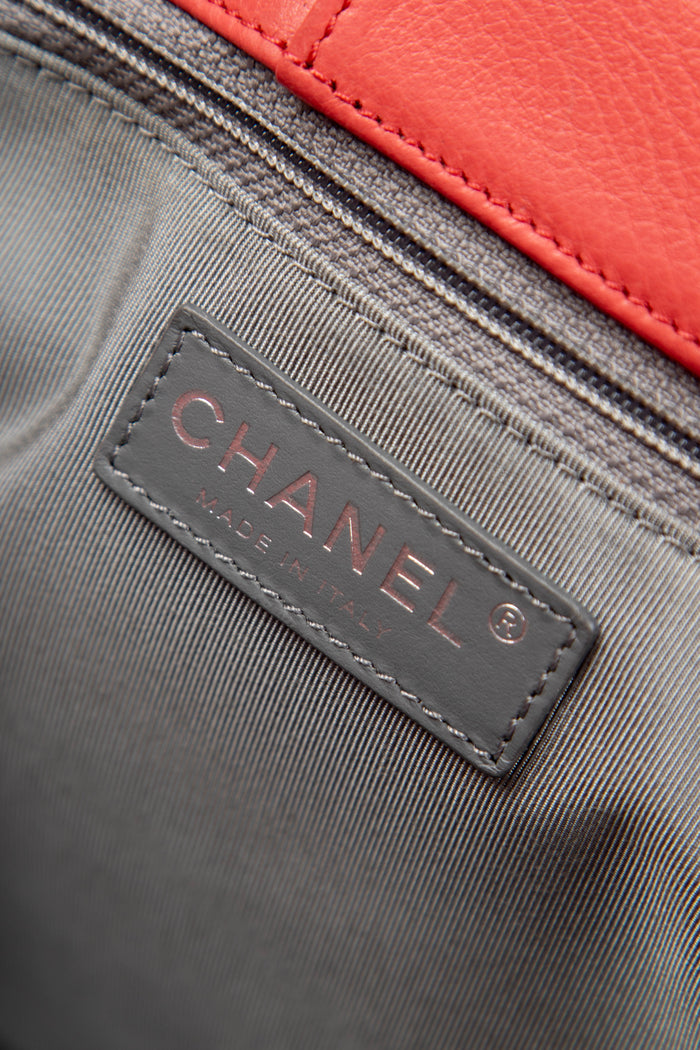 2010s Chanel Pink Caviar Leather Cerf Executive Shopper Tote Bag