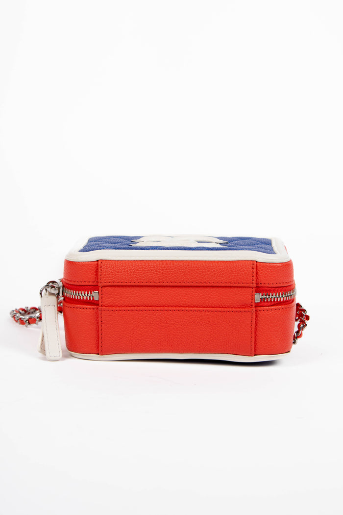 2010s Chanel Tri-Colour Caviar Leather Small Vanity Case