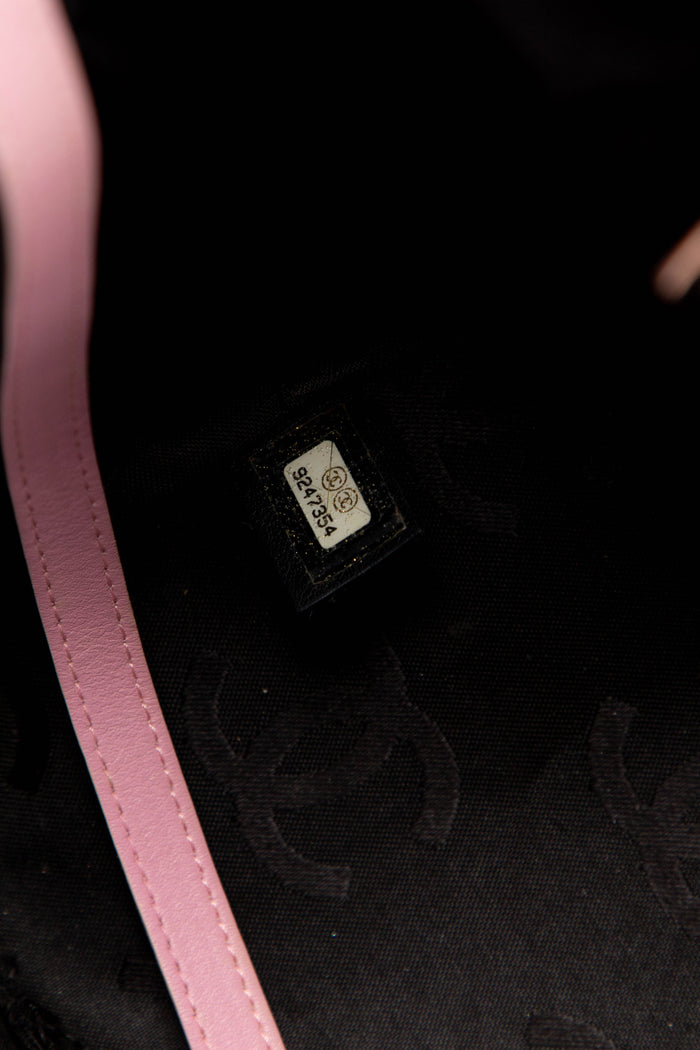 2000s Chanel Pink Rue Cambon Lambskin Leather Large Tote Bag