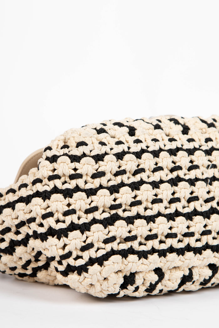 2010s Chanel Crochet Single Flap Shoulder Bag