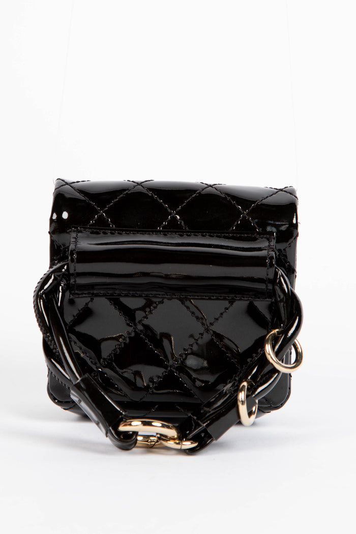 RARE 2000s Chanel Black Patent Leather Ankle Monitor
