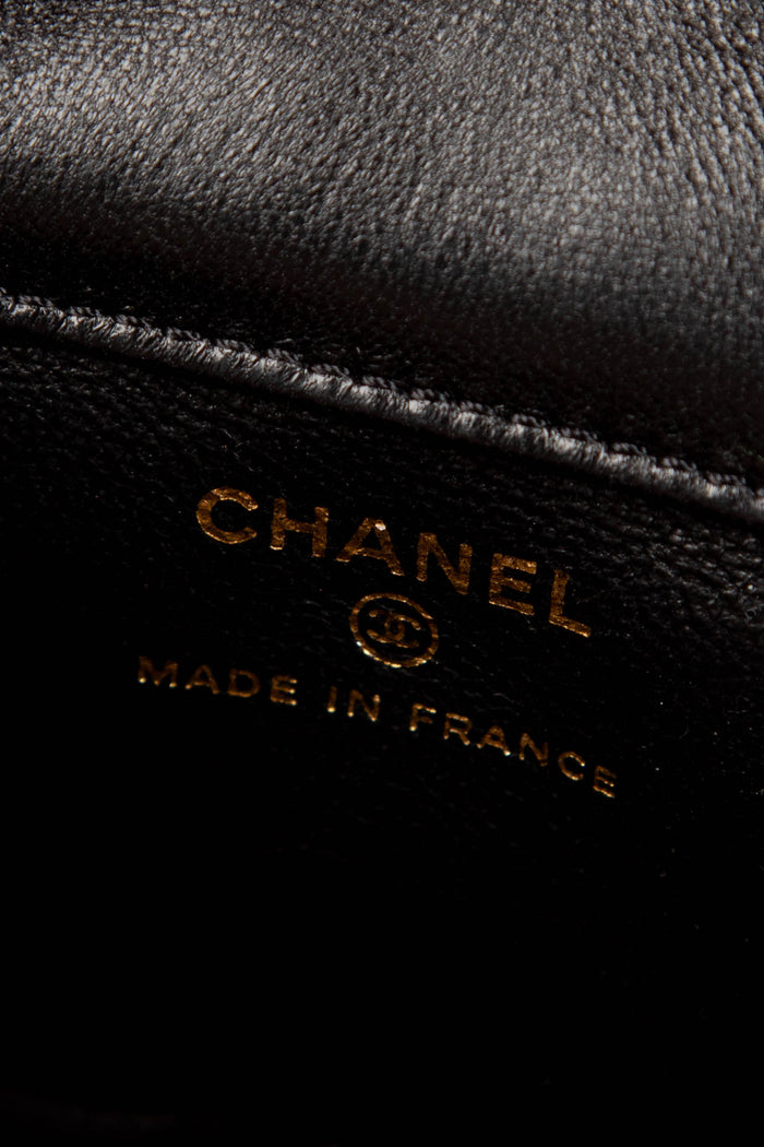 RARE 2000s Chanel Black Patent Leather Ankle Monitor