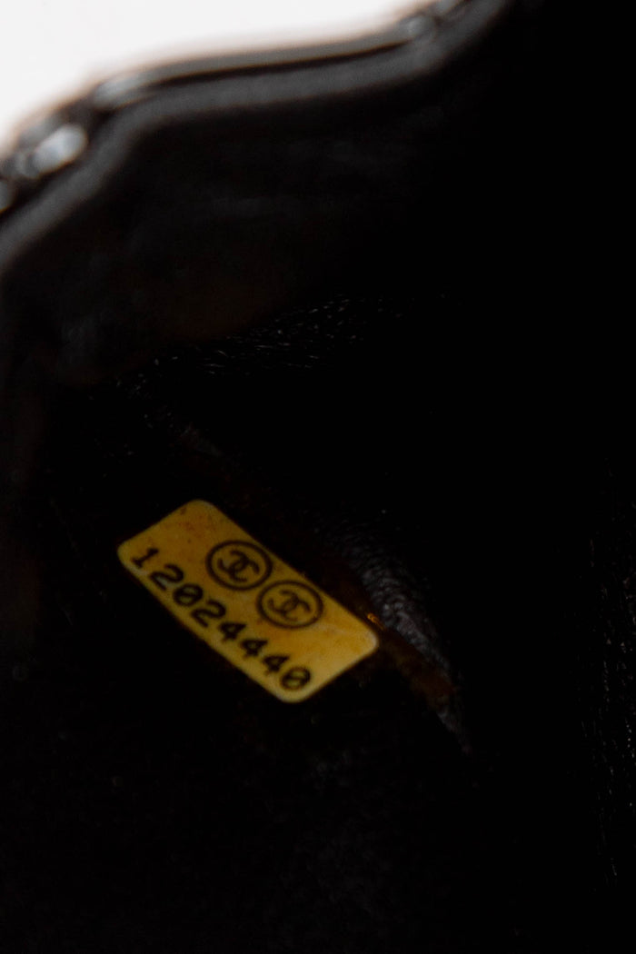 RARE 2000s Chanel Black Patent Leather Ankle Monitor