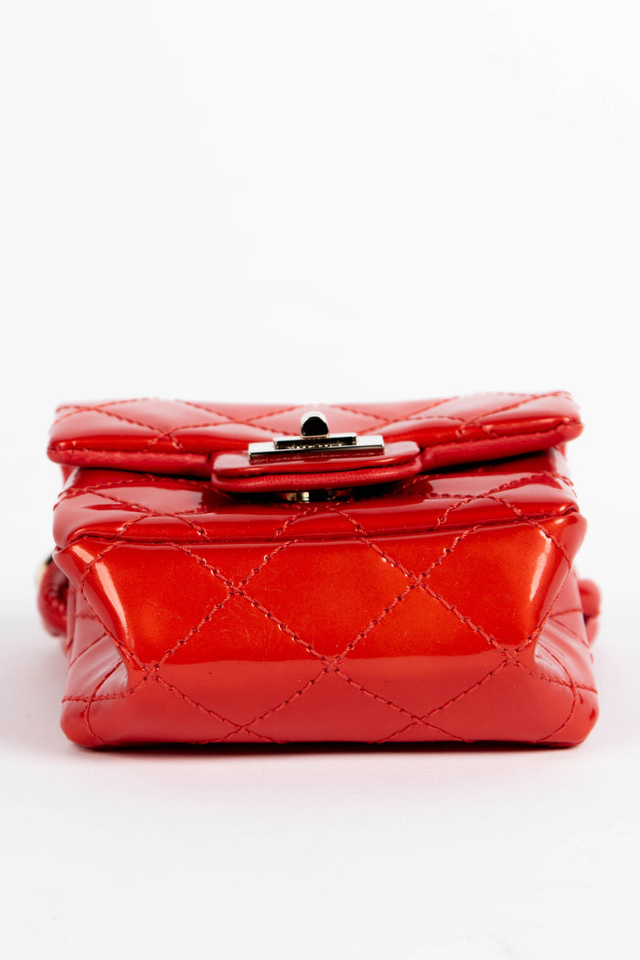 RARE 2000s Chanel Red Patent Leather Ankle Monitor