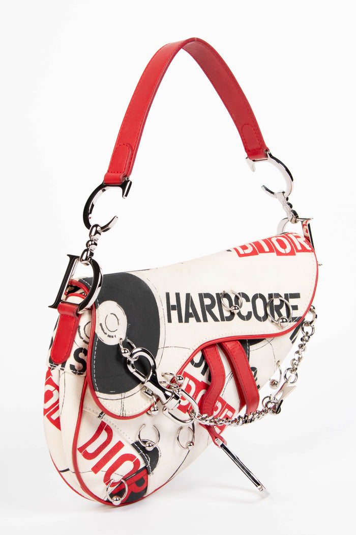 SUPER RARE 2000s Christian Dior John Galliano Hardcore Piercing Saddle Bag