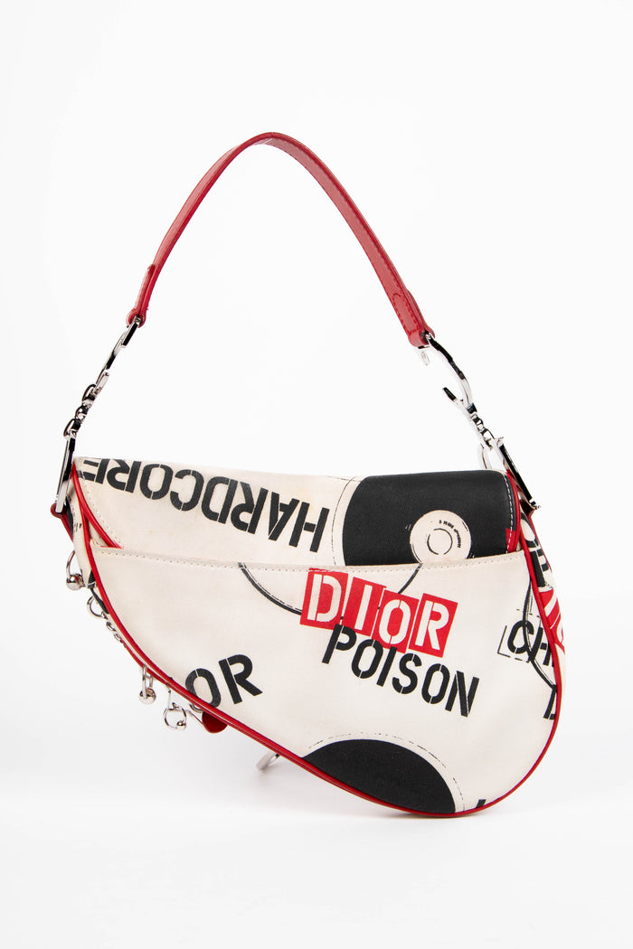 SUPER RARE 2000s Christian Dior John Galliano Hardcore Piercing Saddle Bag