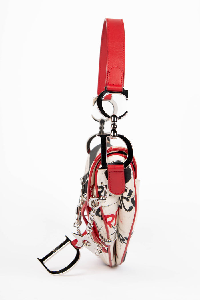 SUPER RARE 2000s Christian Dior John Galliano Hardcore Piercing Saddle Bag